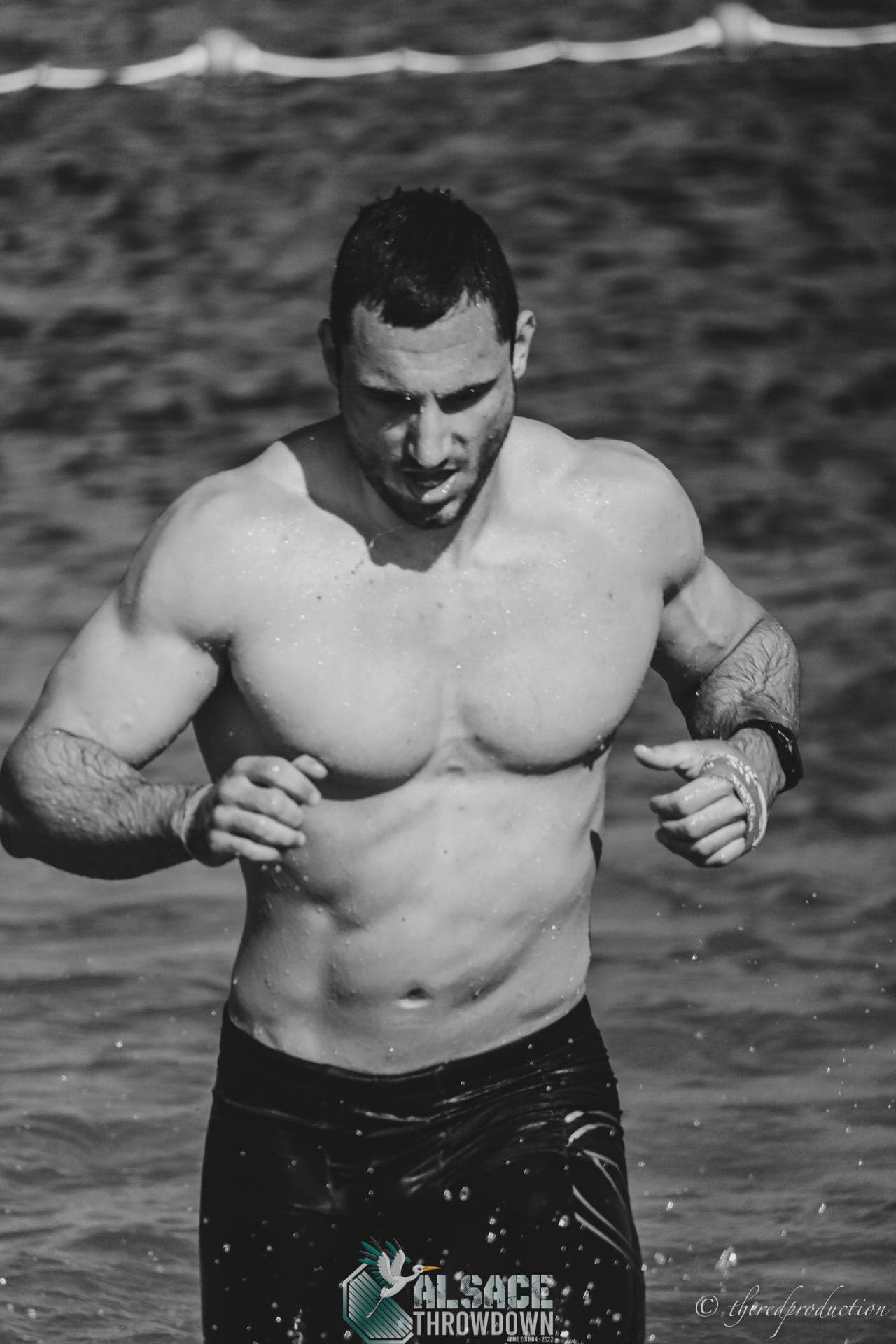 Roman Mathys nach dem Schwimm-Event