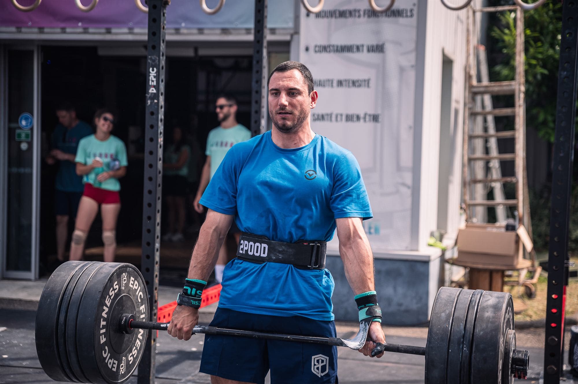Roman Mathys bei einem schweren Deadlift